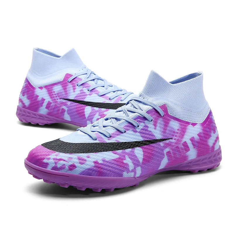 

Men Soccer Shoes Soft Football Sneakers Breathable Non-Slip Cleats Grass Trainers Outdoor Low Top Running Sport Footwear