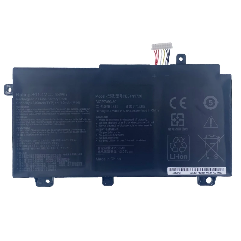 Batteria per Laptop B31N1726 per Asus FX504 FX86 FX80GM FX505GE FX505DT FX80GE PX505GE PX505GD FX505GM FX80G