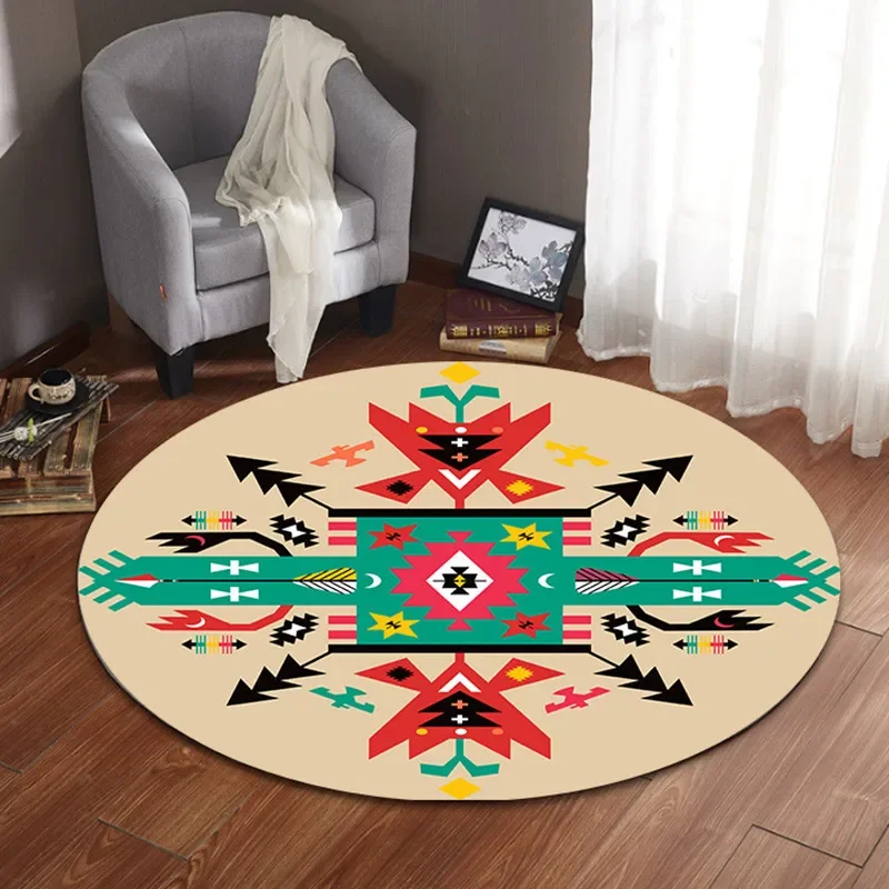 

High Quality Acrylic fibres Round Rugs for Living Room Doormat Cartoon Carpets Door Floor Mat for Bedroom Carpet Kids Room rug