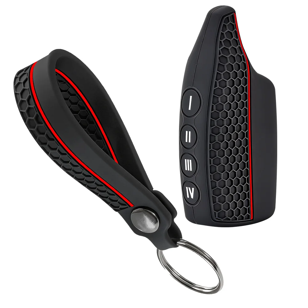 Latest Styles Silicone Rubber Alarm Remote Keychain Case for Scher Khan For Scher-khan Magicar 5 6 M5 M6 Cover Holder