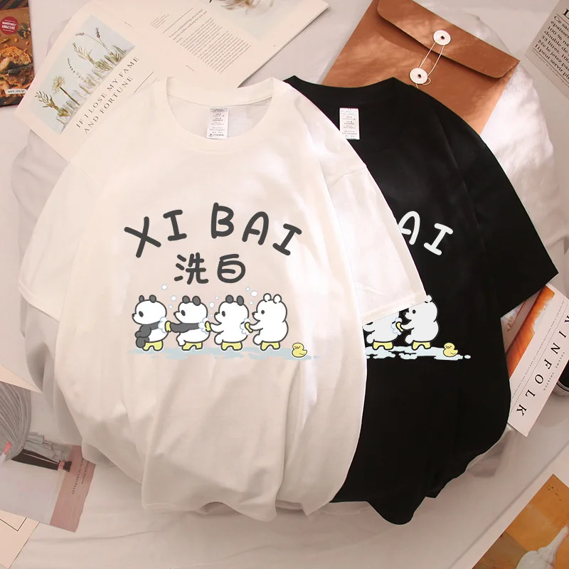 الشارع ارتداء الكرتون الإناث بلايز قميص جذاب الملابس النسائية الزي قميص Kawaii Harajuku الملابس الفتاة الجرافيك طباعة البلوز