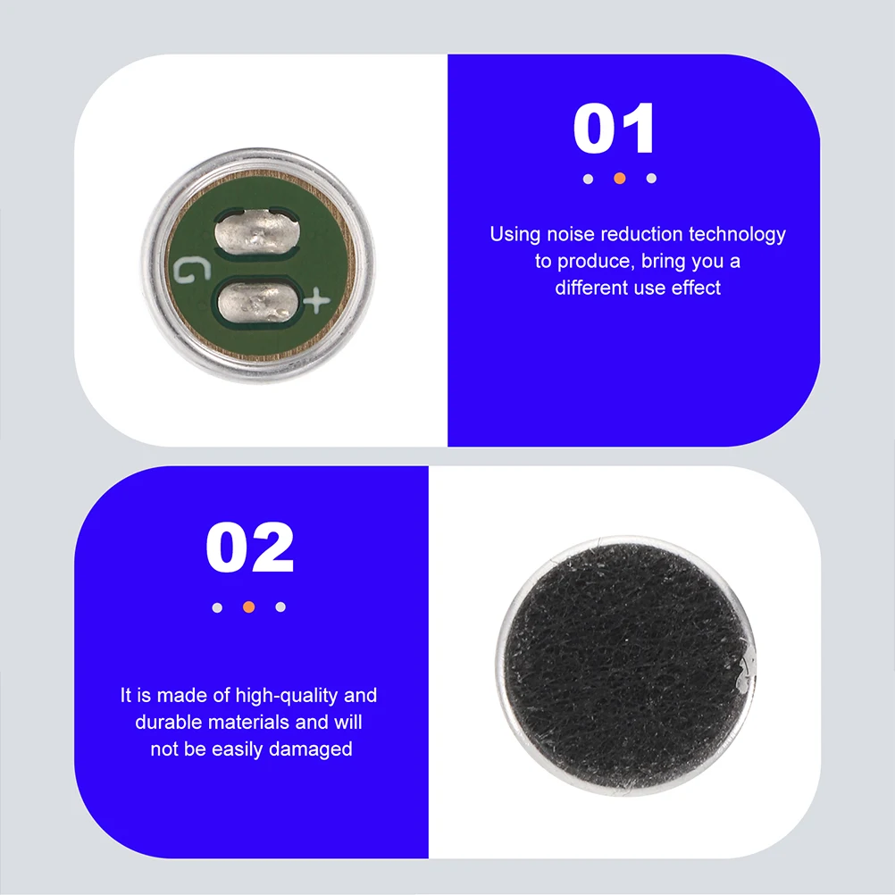 

2pcs Omnidirectional Noise Reduction Cores Anti-Interference Condenser Replacement For Microphone Recording Stage Performance