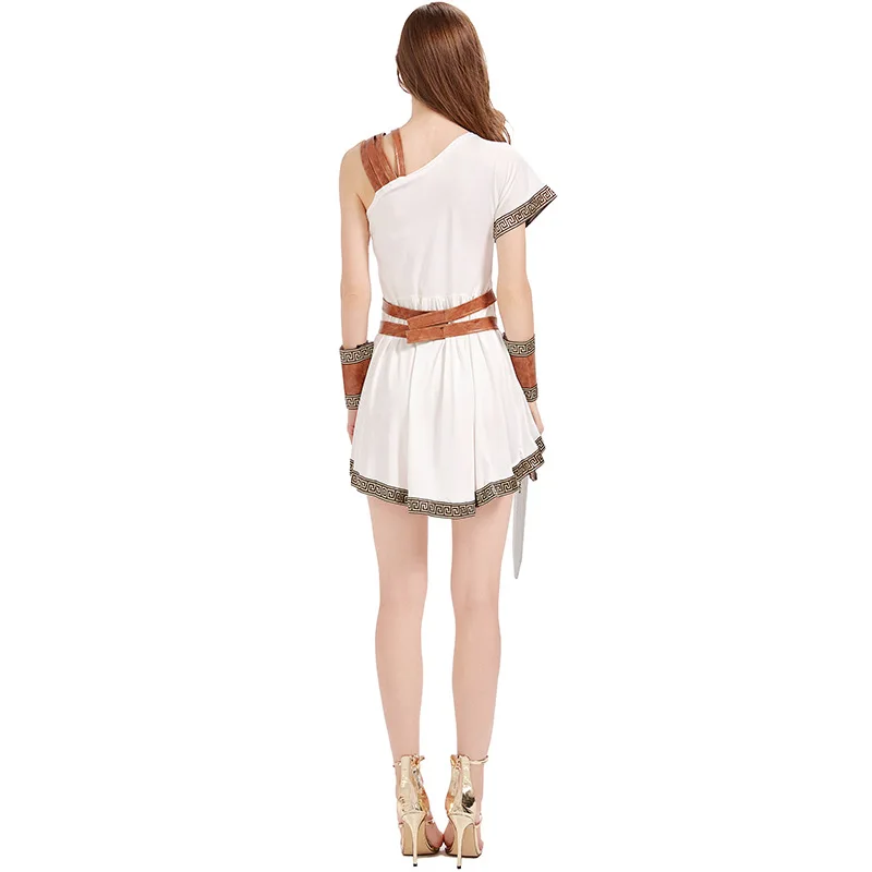 Adult Women Men Ancient Egypt Costume Carnival Halloween Party Fancy Dress Clothes Roman Solider Cosplay Outfit