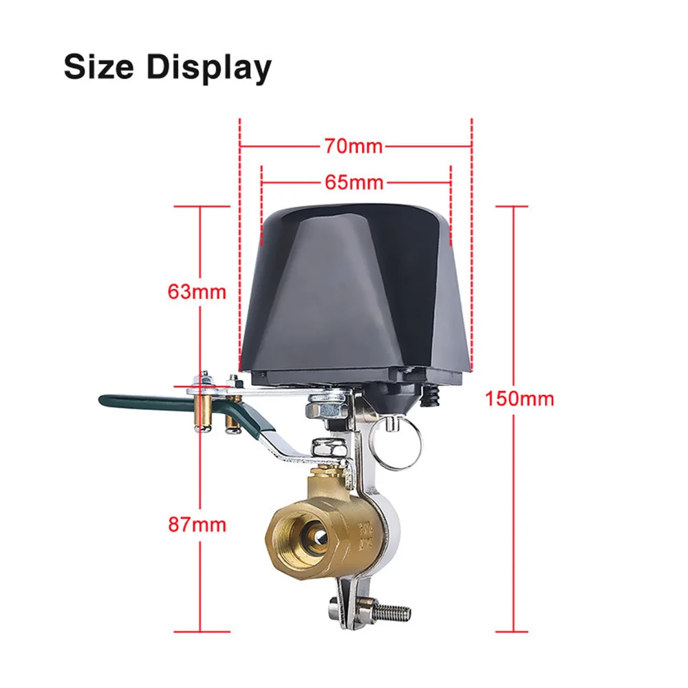 Wifi Gas Water Ventiel Shutoff Timer Sprinkler Controller App Afstandsbediening Gas Pijpleiding Beveiliging Apparaat Voor Keuken Notitie Beugel