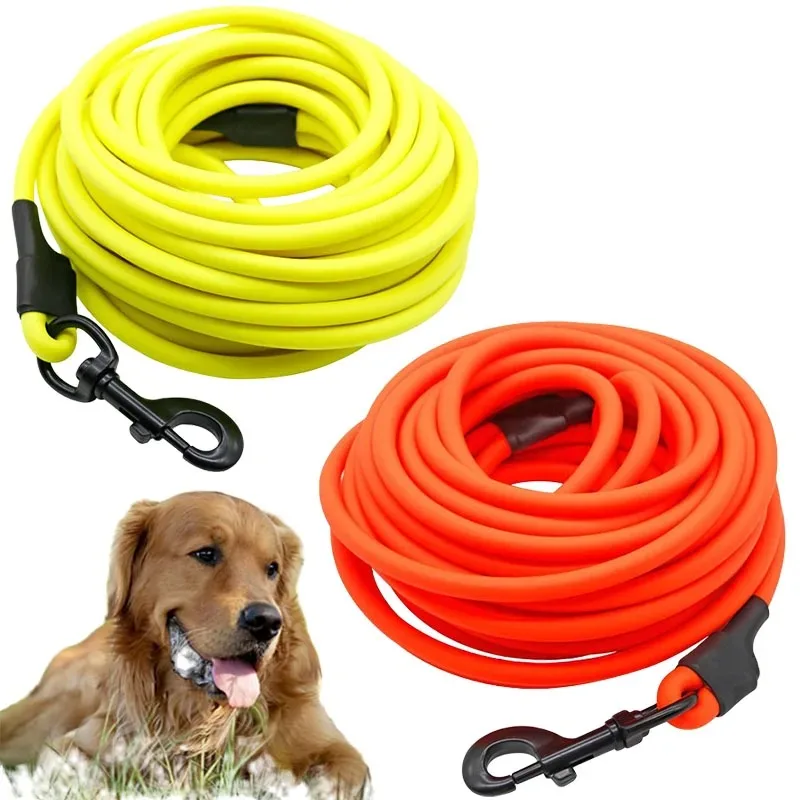 Waterproof PVC Pet Dog Leash 5m 10m Recall Training Leash Strong Tie Out Cable For Small Medium Large Dogs