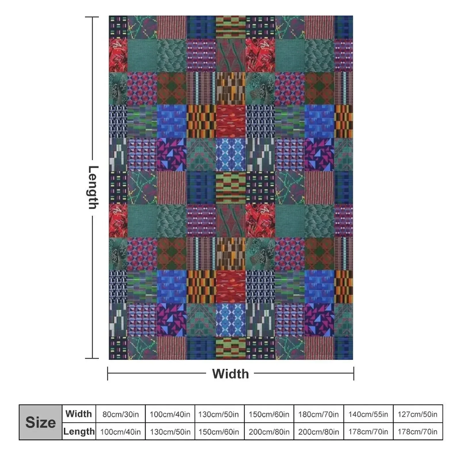 LONDON TRANSPORT FABRIC MONTAGE MOQUETTE SEAT COVER Throw Blanket couch cozy soft plush fuzzy picnic outdoor blanket