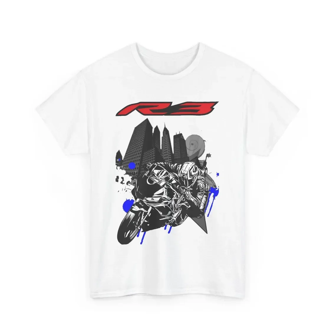 R3 T Shirt YZF R3 Supersport Motorcycle Tee R-World Rider Graphic Top For Fans Parallel Twin First Sportbike Gift