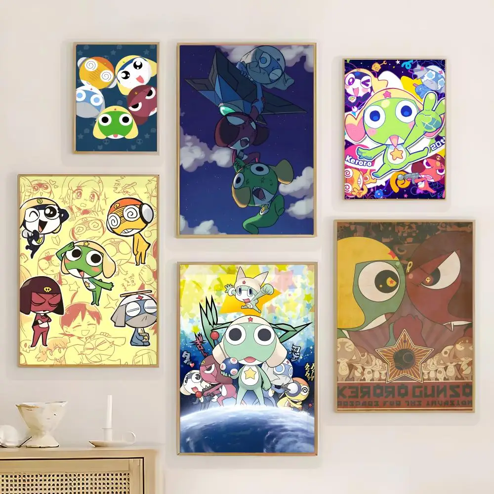 Animation K-Keroro G-Gunso Poster, Wandkunstdruck, Poster für Wohnzimmer, Schlafzimmer, Heimdekoration