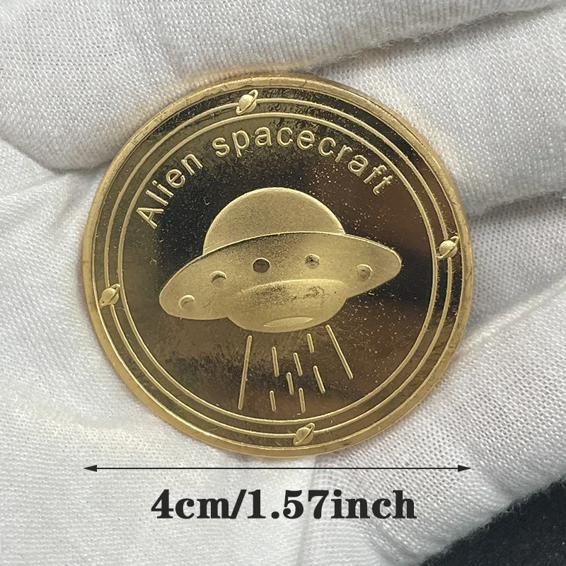 Alien Spacecraft Souvenir Coin Universe Collection Coin