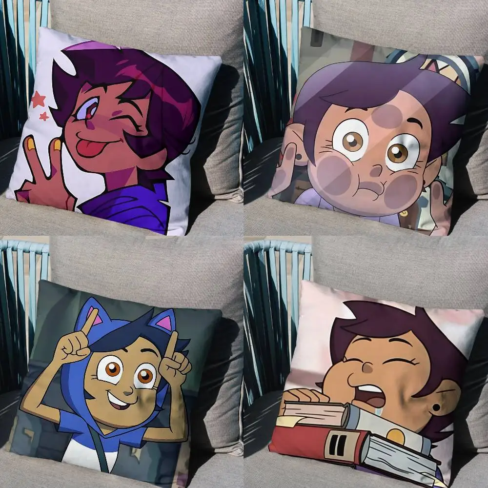 

COOL L-Luz T-The Owl House Cushion Cover Suitable For Sofa Car Bedroom Office Cushions Decorative Pillow Case