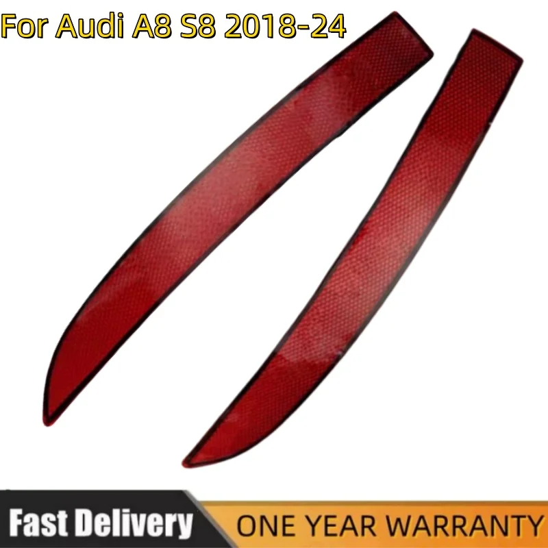 

Auto Left Right Rear Bumper Reflector Warning Light Strip Bar for Audi A8 S8 2018 2019 2020 2021 2022 2023 2024