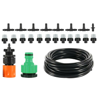 20 Nozzles Nursery DIY Outdoor Atomization Water Greenhouse Adjustable Cooling System Mist Sprinkler Kit Irrigation Anti Clog