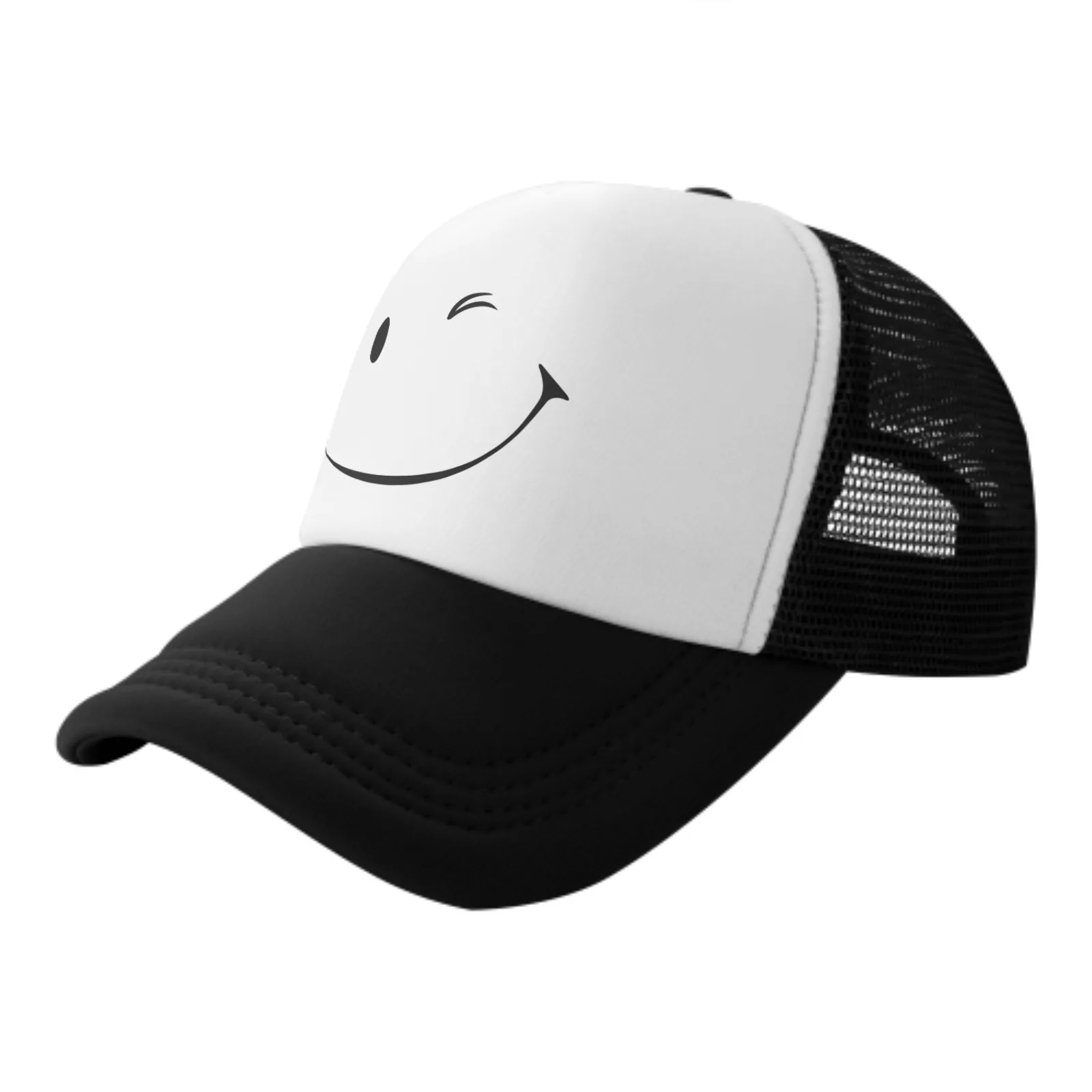 Smiling Face New Summer Leisure Sports Daily Sun Hat Fishing Outdoor Activity Unisex Canvas Fashion Duck Tongue Cap