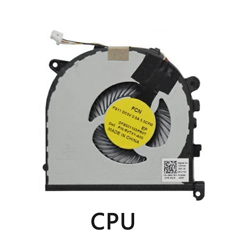 Ventilador de refrigeración para CPU y GPU, accesorio duradero y fácil de usar para Dell XPS 15 9550 Precision 5510
