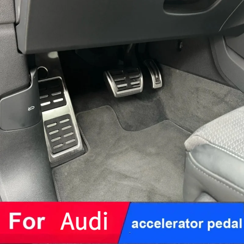 Car Pedals for Audi AT MT 2009- 2024 A6 C7 C8 A4 B8 B9 Q5 High Quality Accelerator Brake Pedal Cover Pads