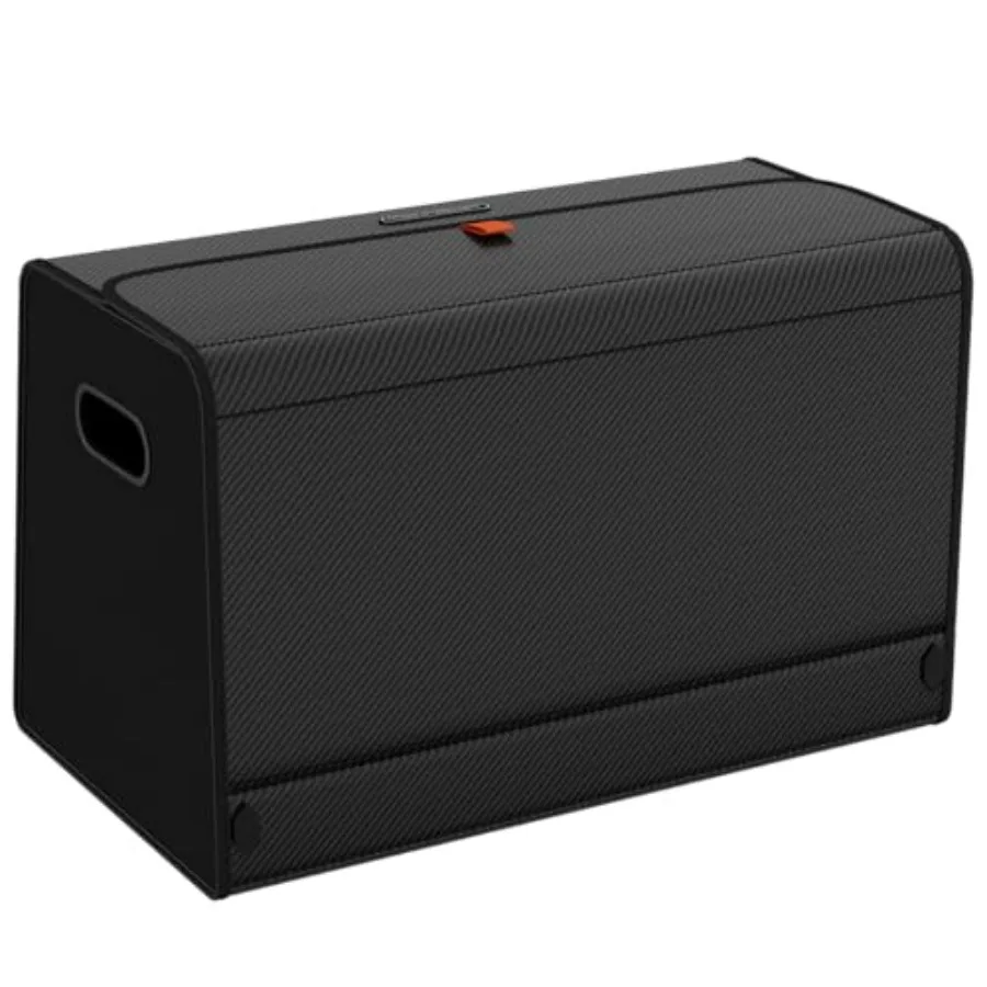 

Car Trunk Organizer for SUV with Collapsible Storage Magnetic Lid Large Ccity Storage for SUV Truck MPV Carbon Black L-21.5×13×