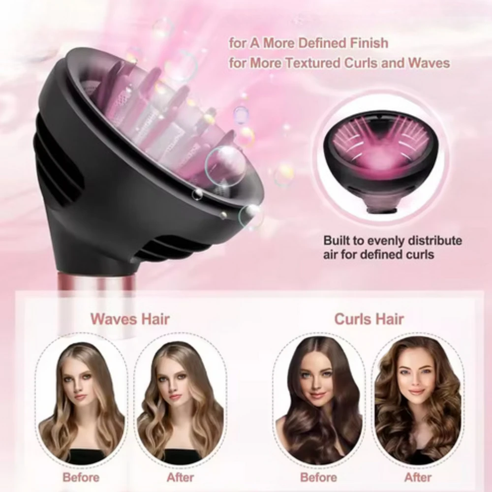 

Новая модная насадка для укладки волос: диффузор для волн и завитков для стайлеров HS01/HS05, магнитный аксессуар для фена