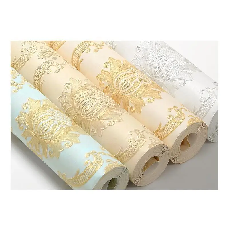 Imagem -06 - Relevo Damasco Papel de Parede Cor Sólida Simples Damasco Textura para o Quarto Sala Estar tv Fundo Decoração Branco em