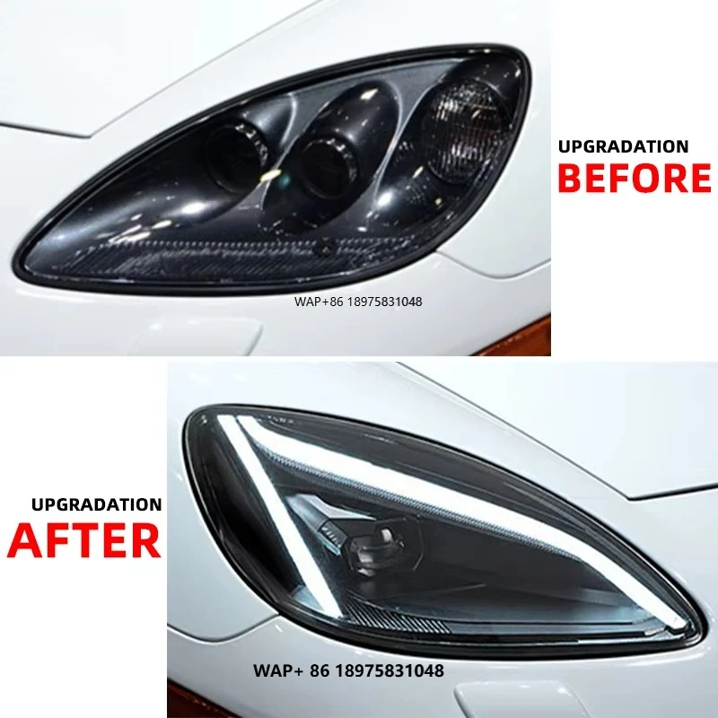 for Chevrolet-Corvette C6 2005-2013 Headlights Upgrade LED Front Lamp Dynamic Daytime Running Light Headlamps