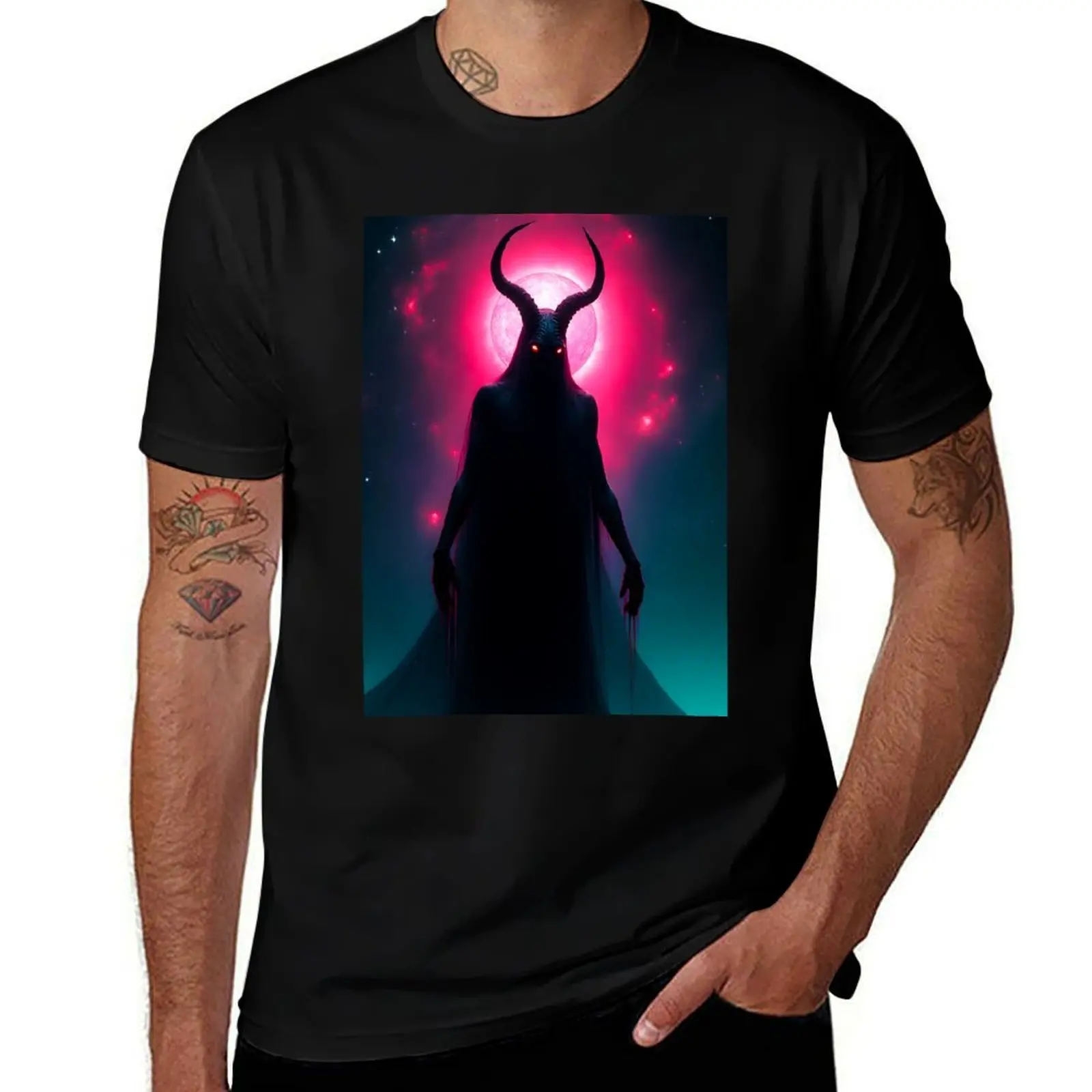 

Cosmic Horror Old God Monster Dark Fantasy T-Shirt oversizeds aesthetic clothes mens cotton t shirts