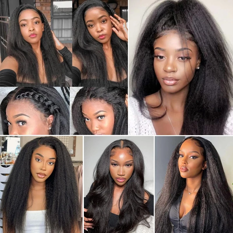 Kinky Straight Bundles Human Hair 8-30 Inch 3 Bundles 100g/ Bundle 100% Unprocessed Brazilian Virgin Remy Wig Natural Color