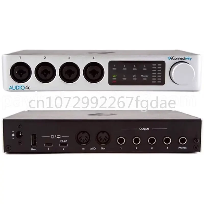 

Connectivity Audio 4C mobile live streaming sound card displays Kontrol time code