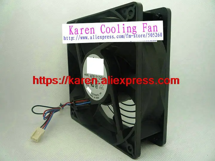 12CM AFB1212SHE 12038 12V 1.6A 3Wire cooling fan  EFB1212HE EFB1212HHE EFB1212LE EFB1212ME EFB1212SHE EFB1212VHE