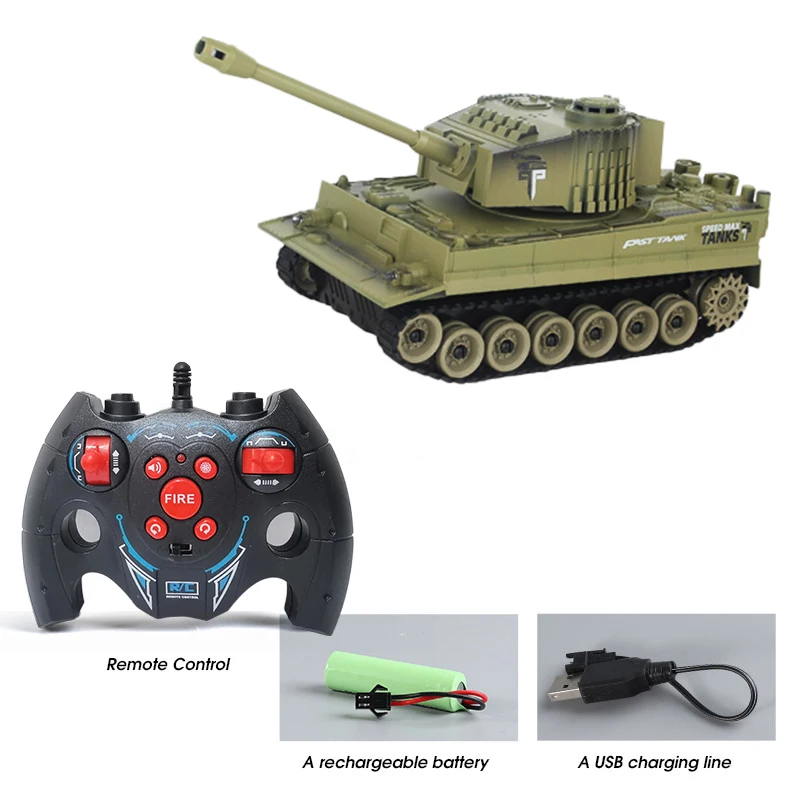รถถังบังคับวิทยุ 2.4G 9CH แบบตีนตะขาบ จำลองการต่อสู้สงคราม ของเล่นรถถังบังคับ รถถังไฟฟ้า ของเล่นสำหรับเด็กผู้ชาย
