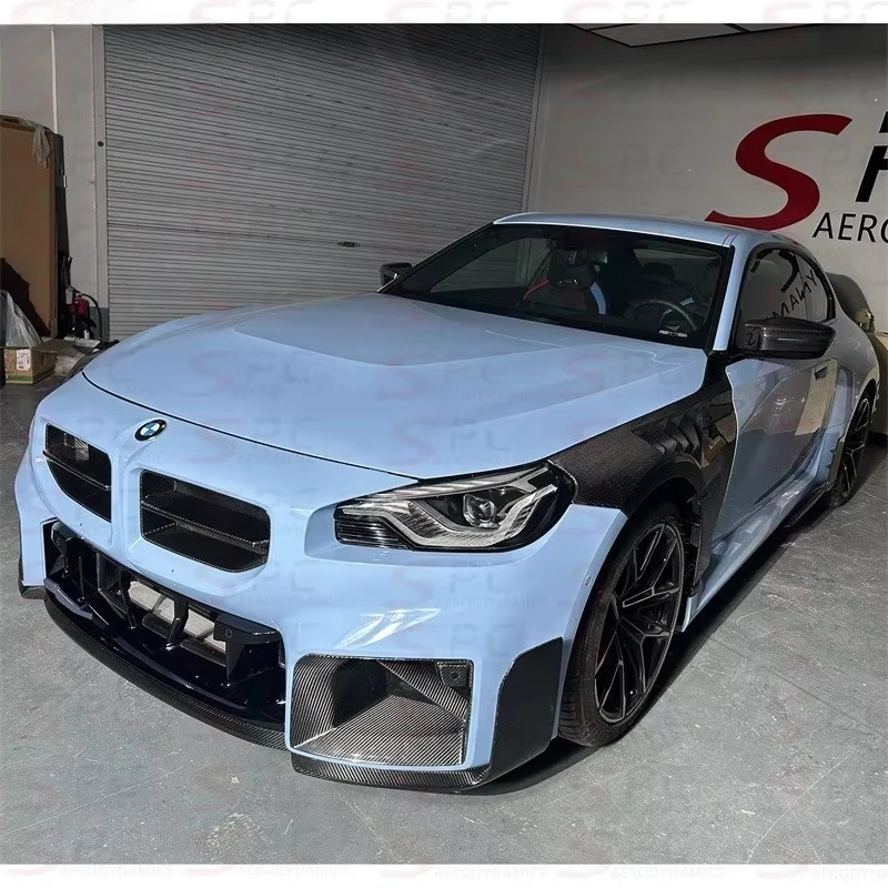 G87 Dry Carbon Fiber Body Kit For BMW M2 Prepreg Carbon Fiber Aerodynamic Front Bumper For BMW M2 G87 Wind Spoiler Kit 2023