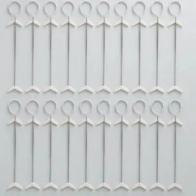 

Reusable Stainless Steel Skewers 20pcs Kebab Sticks for BBQ Grilling Meat Roast Outdoor Barbecue Cooking Grilling Tools