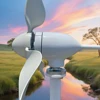 8KW 風力タービン MPPT ハイブリッド充電システム 10KW 15KW 20KW 家庭用 3 ブレード永久水平フリーエネルギー風車 2