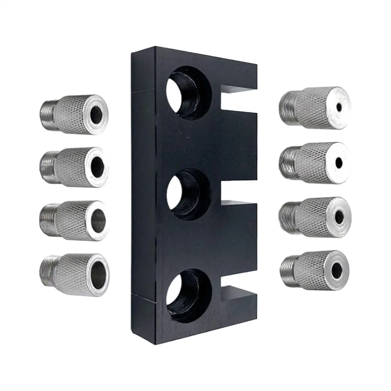 

Комплект направляющих для деревообрабатывающего сверла с 8 втулками для сверления 3 мм, 4 мм, 5 мм, 6 мм, 7 мм, 8 мм, 9 мм, 10 мм, комплект приспособлений для открывания отверстий в деревообработке