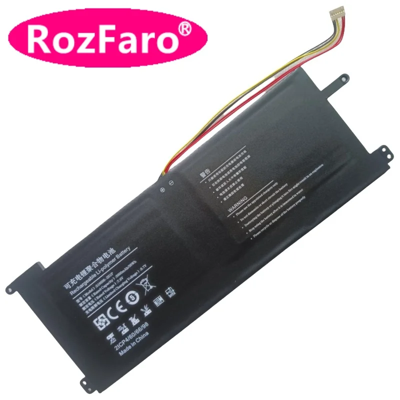 

RozFaro U516698PV-2S1P 516698-2S1P Laptop Battery 7.6V 38Wh 5000mAh For Jumper Ezbook S5 Max 2AQAA-EZBOOKS5MAX NE8A2AB130784