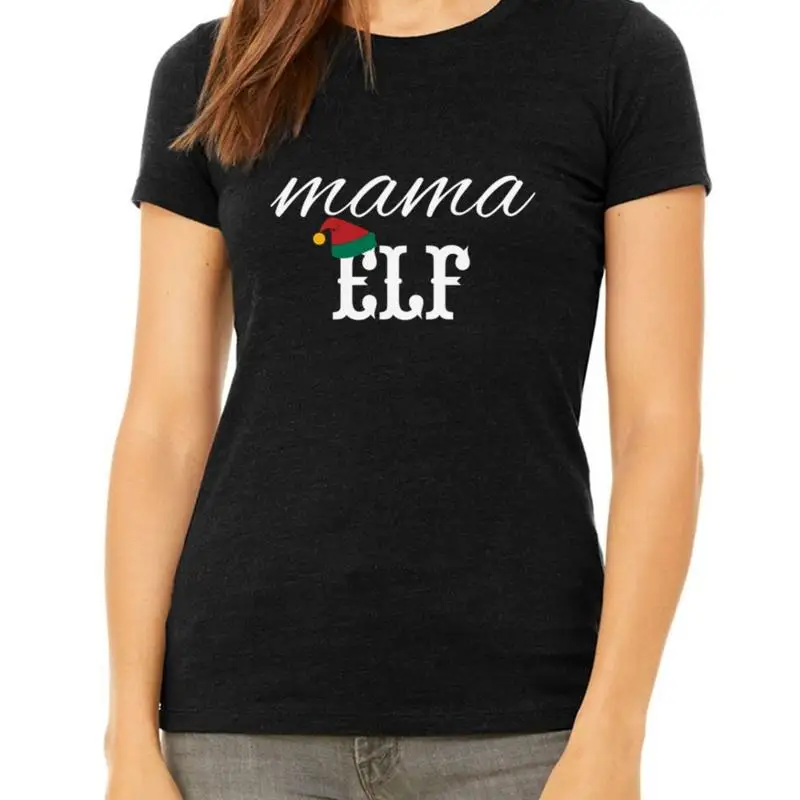 

Bella Canvas Mama Elf T Shirt Mom Christmas Mommy Funny Xmas Present