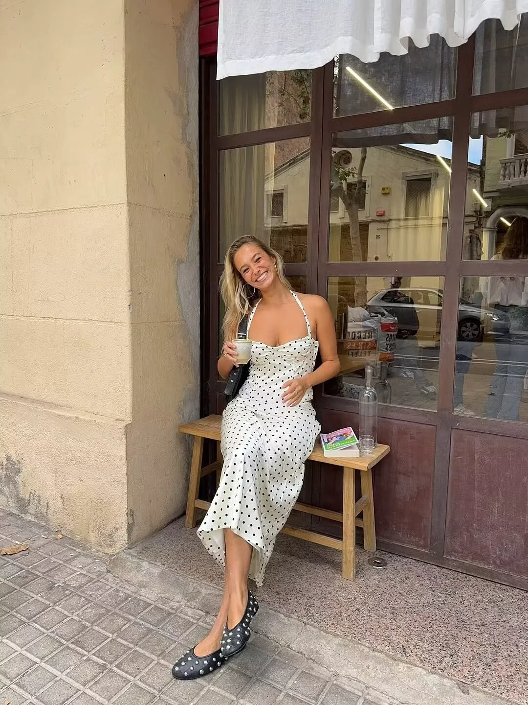 

Sexy Retro Hot Girl Backless Hanging Neck Top Half Skirt Two-Piece Set Summer Fashion Women's Clothing Ensemble