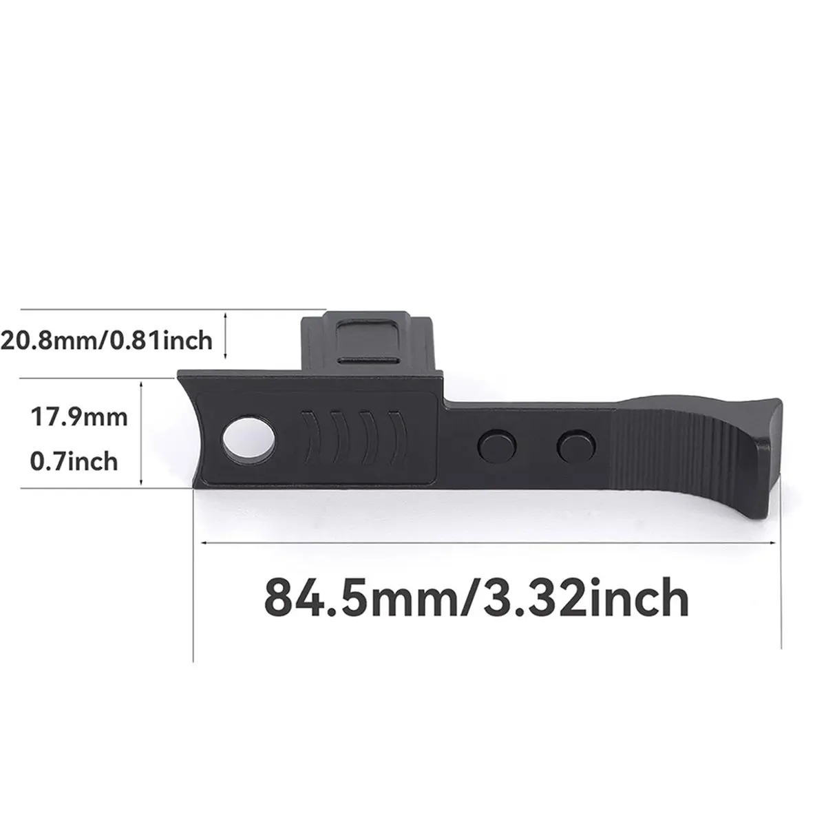N86R For Q3 Thumb Grip Camera Thumb Support Grip Aluminum Handgrip Finger Handle Accessories Black