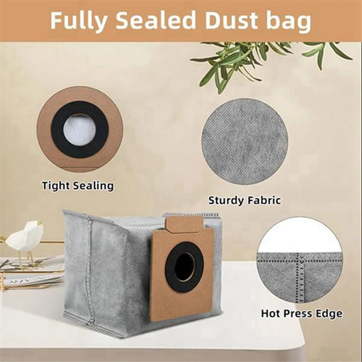 For X10 Pro Omni Robot Vacuum Replacement Parts Dust Bags