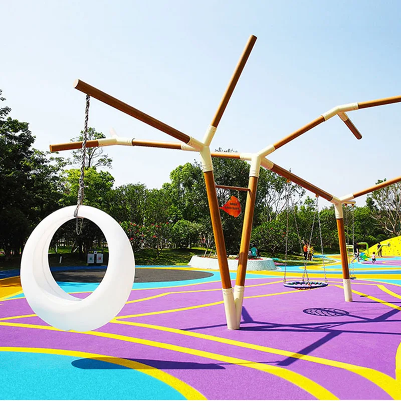 Colorido LED luminoso balanço pátio hotel bar cadeira suspensa dupla interna e externa