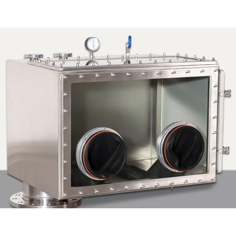 Stainless steel vacuum glove painted exterior laboratory