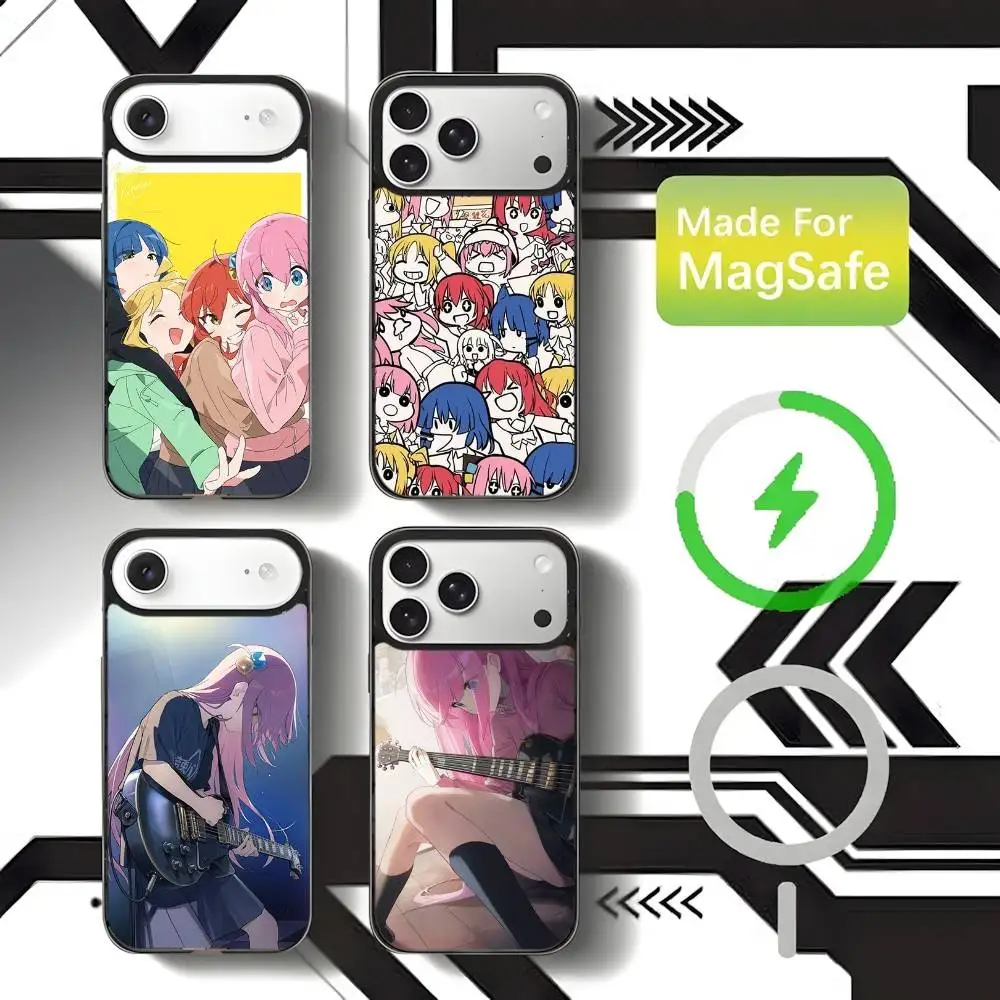 

Bocchi the Rock Hitori Phone Case For iPhone 17,16,15,14,13,12,11,Pro,Max,Plus,Mini,SE4,E Magnetic Magsafe Wireless Charging