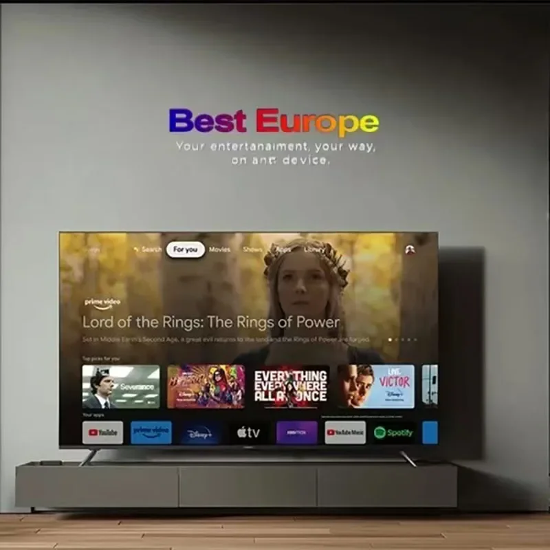 M3U IPTV 2025 صندوق التلفزيون الذكي أوروبا أندرويد 12 Allwinner H313 شرائح 32 جيجابايت HDR10 تدفق مميز