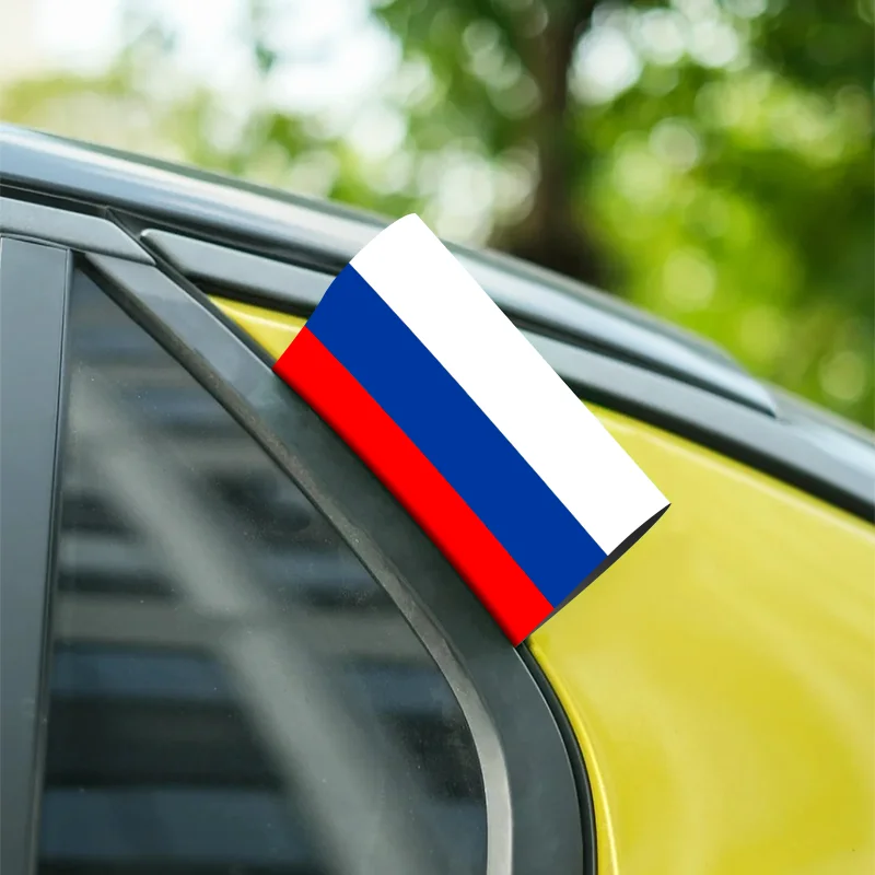 1PCS Flag Car Washing Label Logo Sticker United States Creative Waterproof Sunscreen Window Rear Door Decoration Toy Sticker