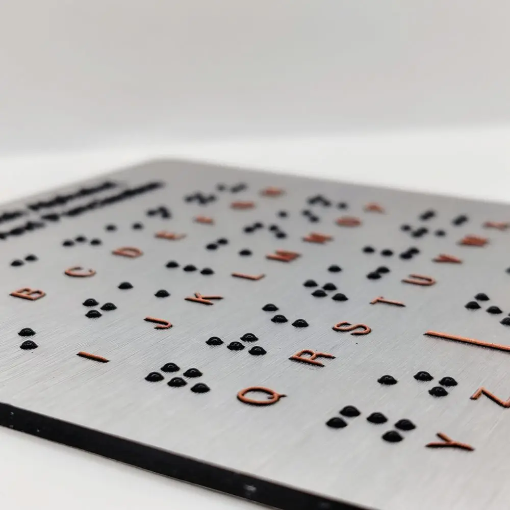 Tactile Braille Learning Board For Visually Impaired Beginners Educational Teaching Aid Sensory Alphabet Number Slate