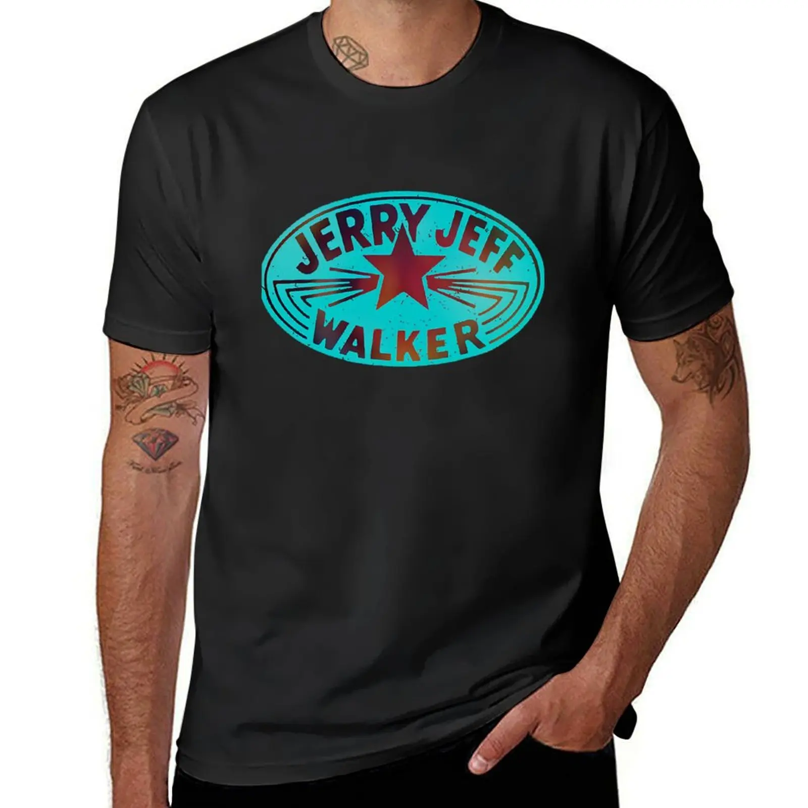 Country Jerry Jeff Walker T-Shirt kawaii clothes sweat graphics tees mens t shirts casual stylish