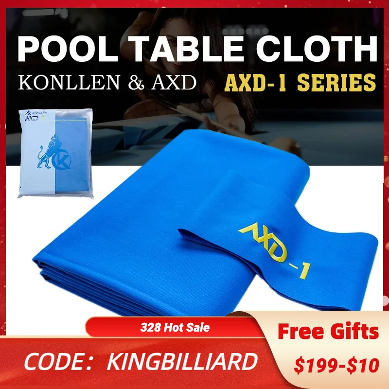 

KONLLEN 9FT Pool Table Felt for American 9 ball Pool Table with Australian wool 6 Cloth Strips Pre Cut Felt Billiard Table Cloth