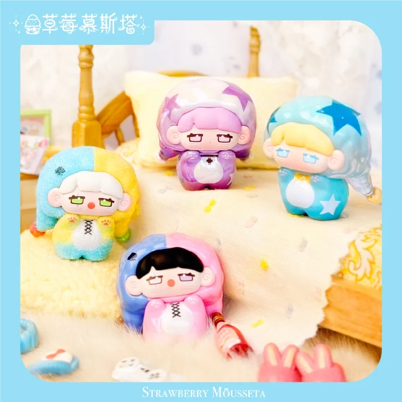 الفراولة موسيتا ميكا بيجامة سلسلة الحفلات صندوق أعمى حقيقي لطيف ميكا زخرفة العصرية اللعب صندوق غامض عيد الميلاد مفاجأة هدية #2