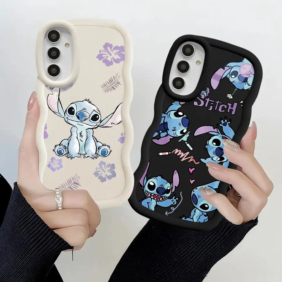 Disney Stitch Angle Phone Case for Samsung Galaxy A11 A12 A13 A14 A15 A21s A23 A24 A32 A33 A51 A53 A54 A73 4G 5G Soft Cases