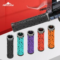 Hollow Bicycle Grips MTB Bike Handbar Grip Rubber Non-slip Bilateral Lock Cycling Bmx  Bikes Handlebar Grips