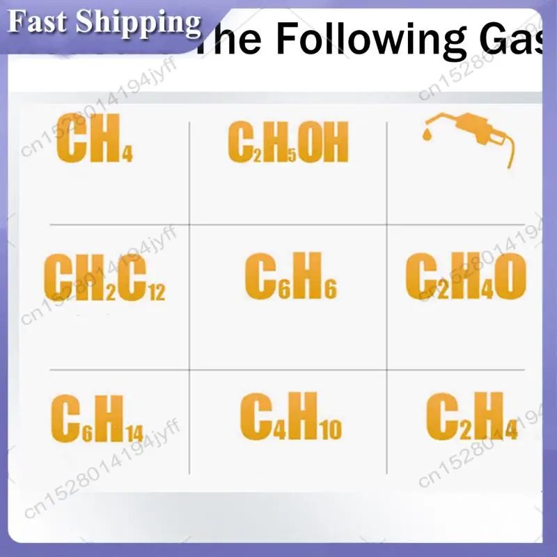 

-ABDH Gas Leak Detector Analyzer Methane Combustible Natural Tester Sound Double Alarm LCD Alcohol Gas Leak Sensor