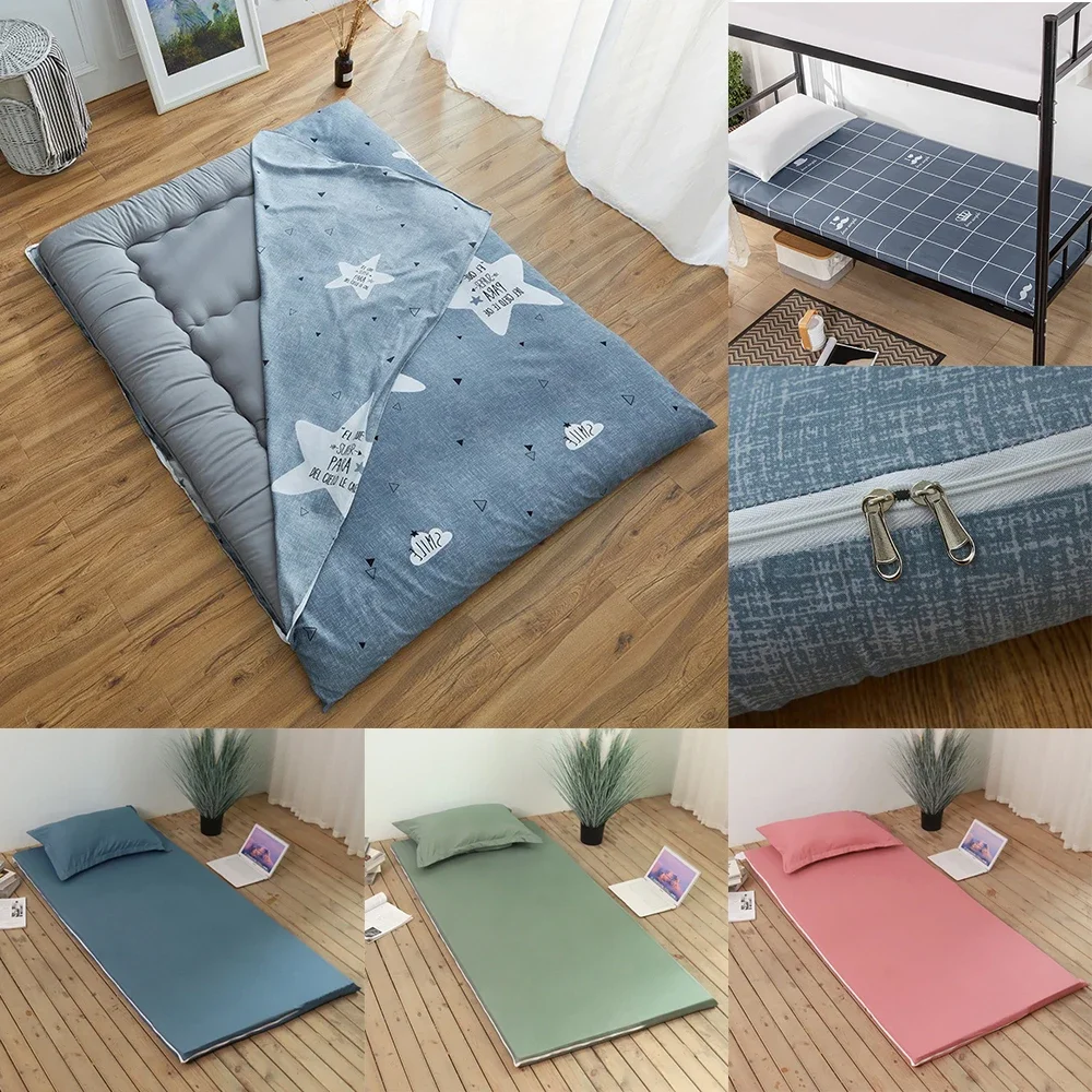 

All-inclusive Mattress Cover Six-Sided Dust Cover with Zipper Printed Single Double Bed Sheet Protection Pad Student Dormitory